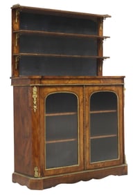 VICTORIAN GILT-METAL MOUNTED WALNUT CREDENZA