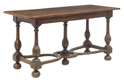 FLEMISH OAK TABLE, 17TH/ 18TH C.