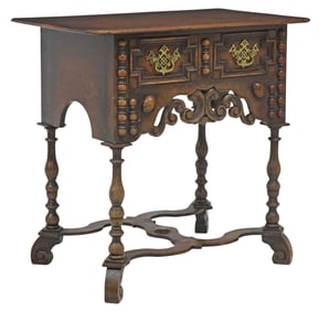 ENGLISH WILLIAM & MARY STYLE OAK LOWBOY