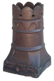 ENGLISH ARCHITECTURAL SALT GLAZED STONEWARE CHIMNEY POT