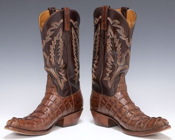 (PR) MEN'S LUCCHESE CLASSICS HANDMADE LEATHER WESTERN BOOTS