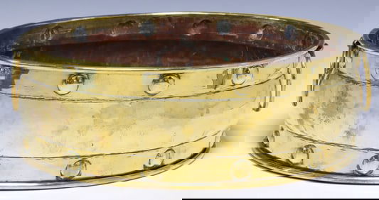 VICTORIAN BRASS CELLARETTE OR JARDINIERE