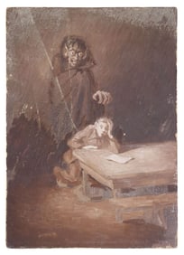 (2) JEAN DUGRENOT (1894-1969) WWII FRENCH PRISONER OF WAR ILLUSTRATION ART