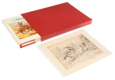 (2) FRED HARMAN (1902-1982) LIMITED EDITION ETCHING & SIGNED BOOK