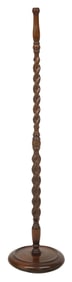 ENGLISH OAK BARLEY TWIST FLOOR LAMP