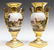 8: OLD PARIS PORCELAIN HEAVILY GILDED PEDESTAL URNS - 6