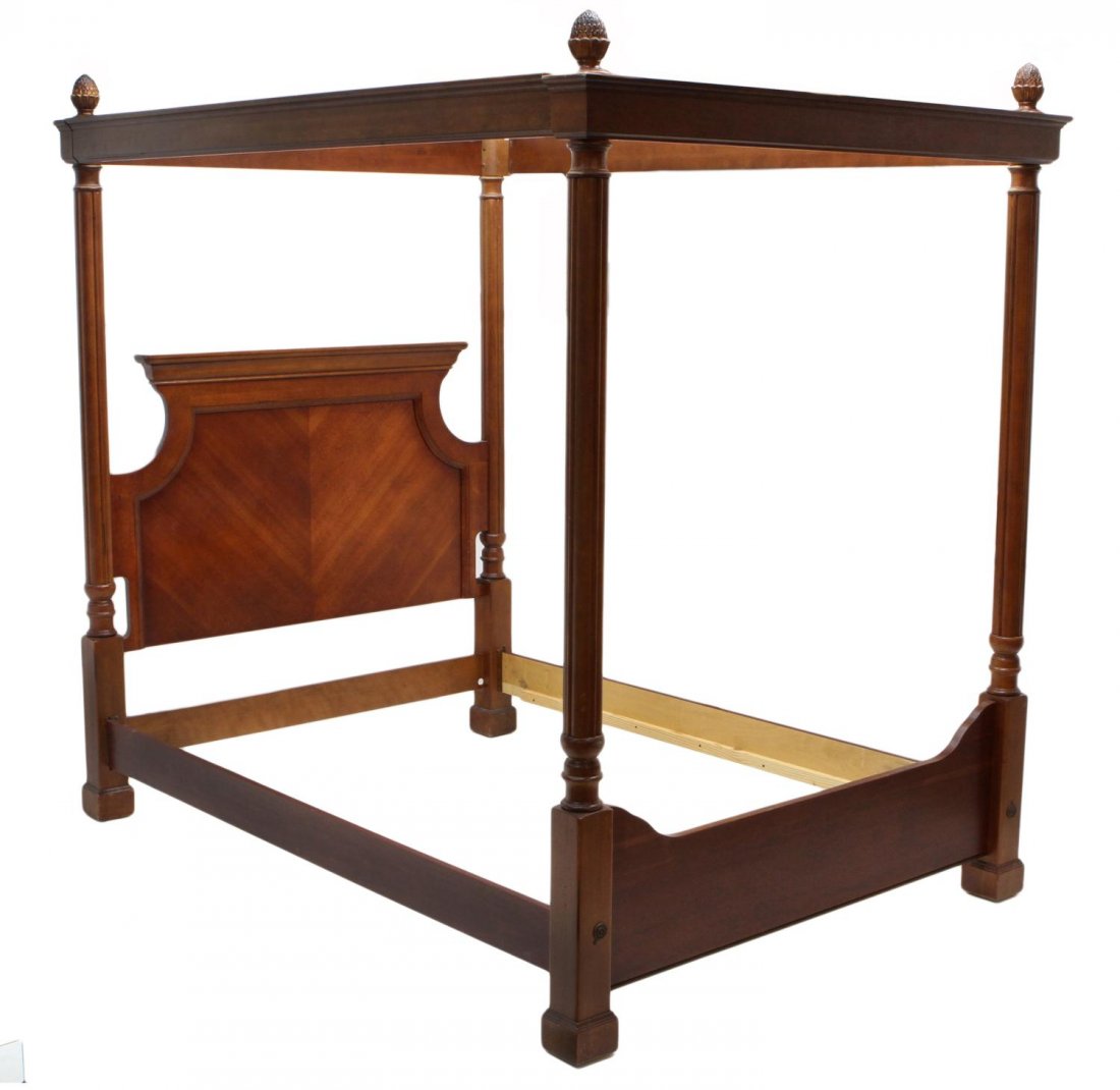 Designer Chris Madden Four Poster Bed For Basset