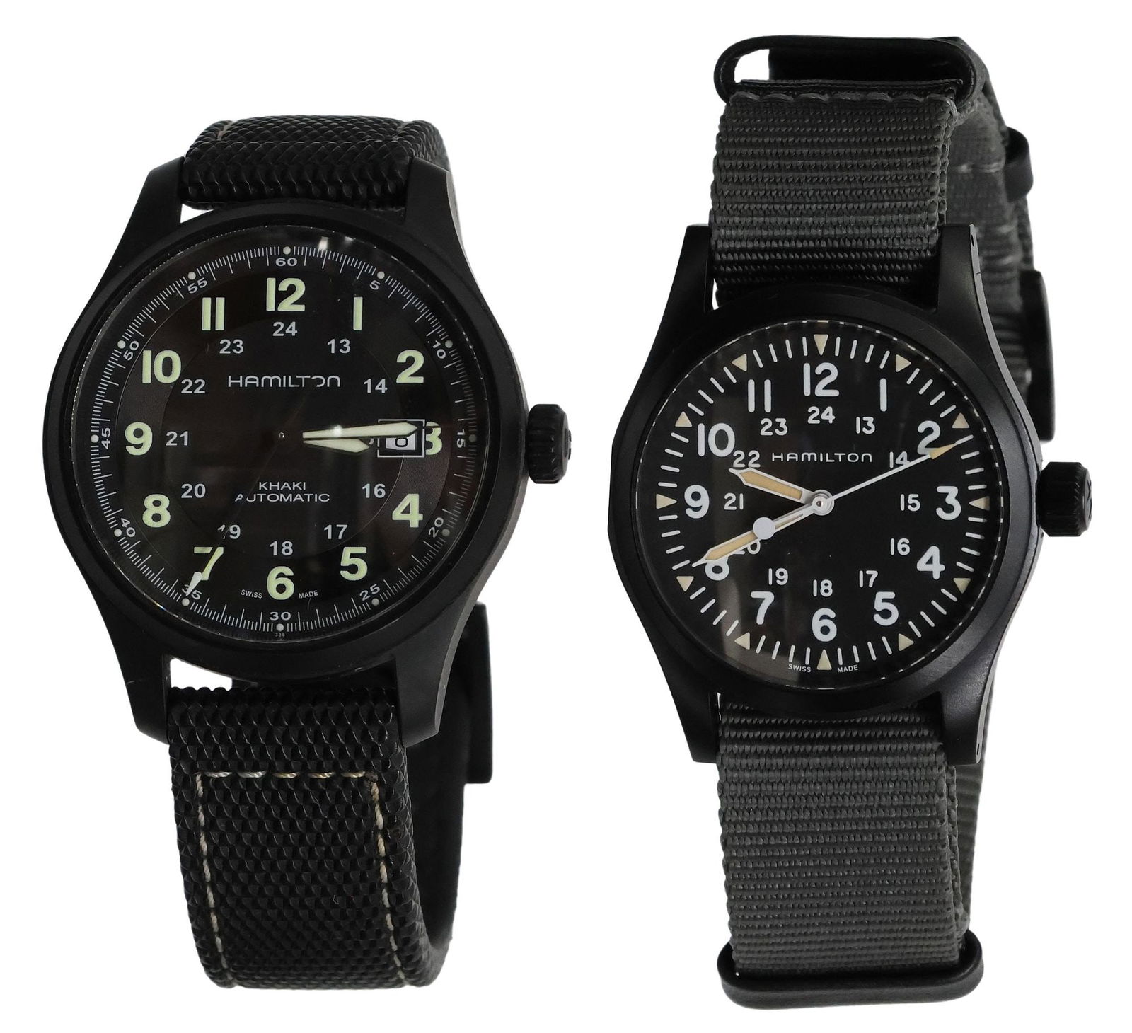 (2) HAMILTON KHAKI FIELD MECHANICAL WATCHES (1 of 8)