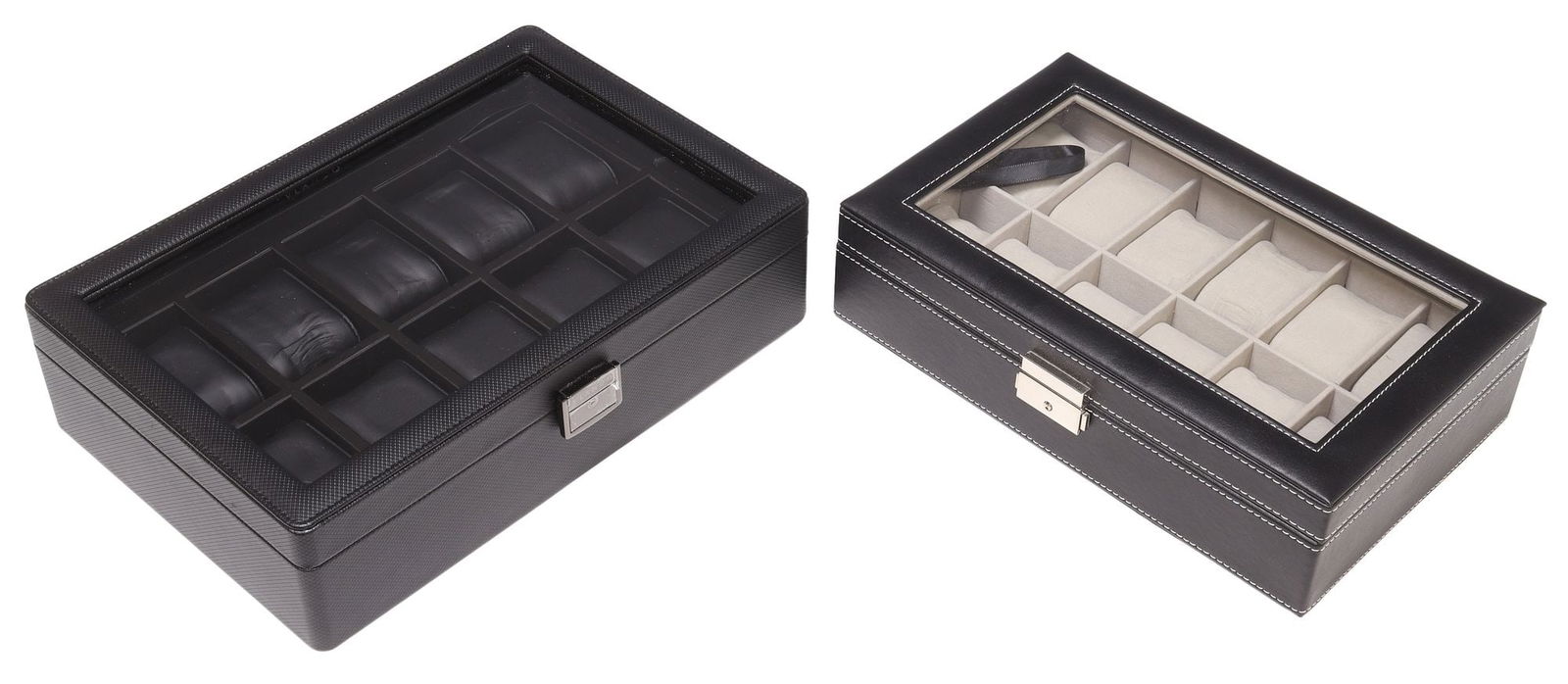 (2) BLACK WATCH STORAGE BOXES (1 of 6)