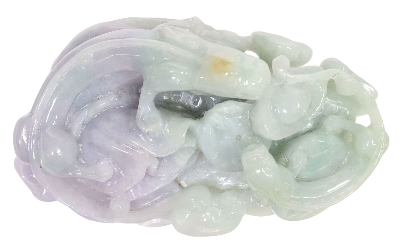 CHINESE CARVED JADE FIGURAL CHILONG TOGGLE (1 of 5)
