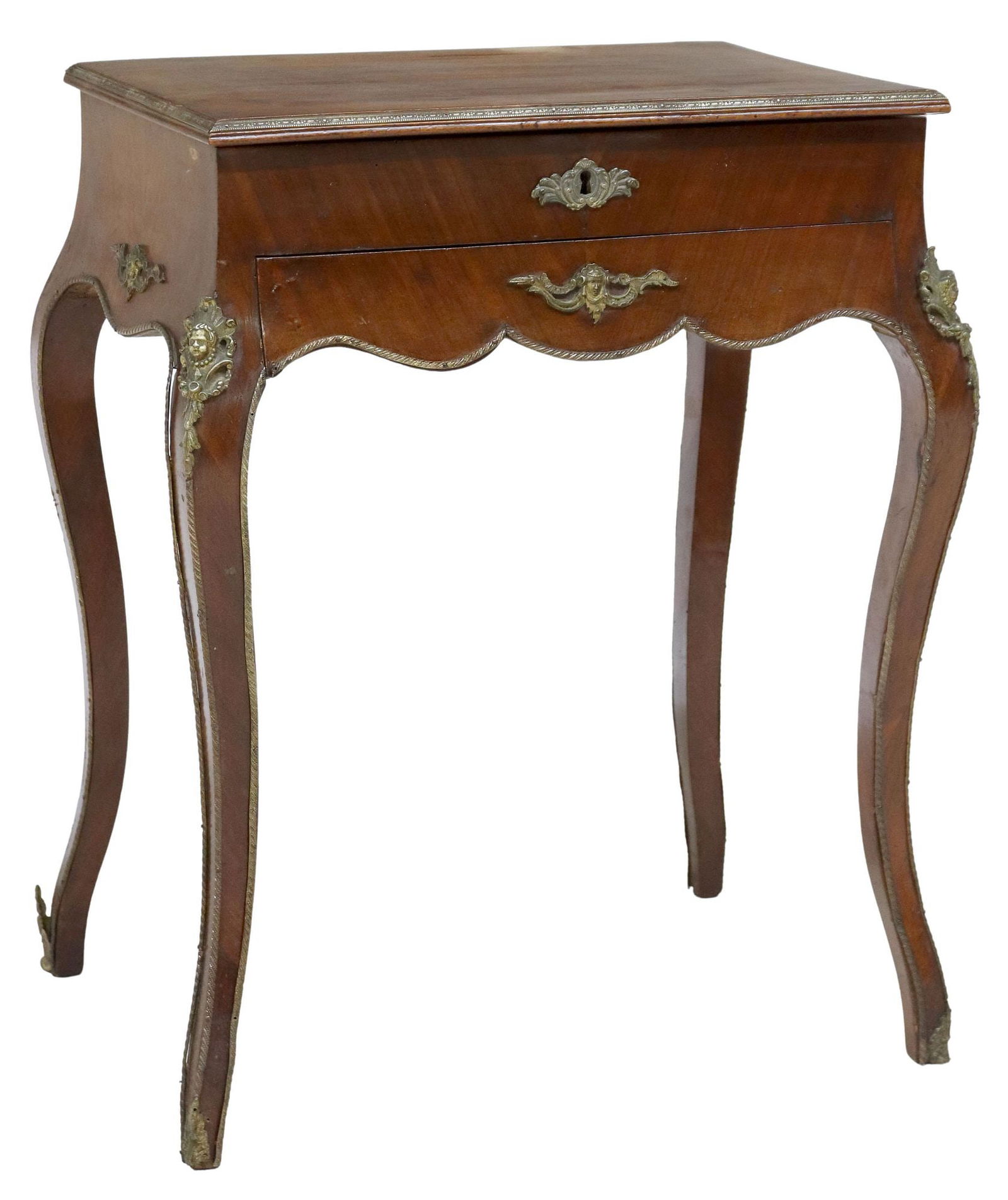 FRENCH NAPOLEON III PERIOD MAHOGANY SEWING TABLE (1 of 7)
