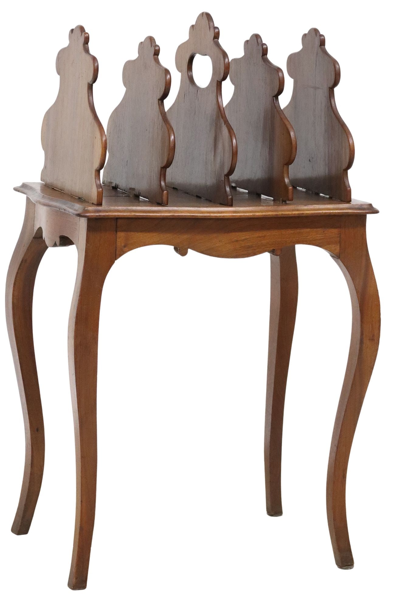 FRENCH PORTABLE MAGAZINE RACK TABLE (1 of 4)