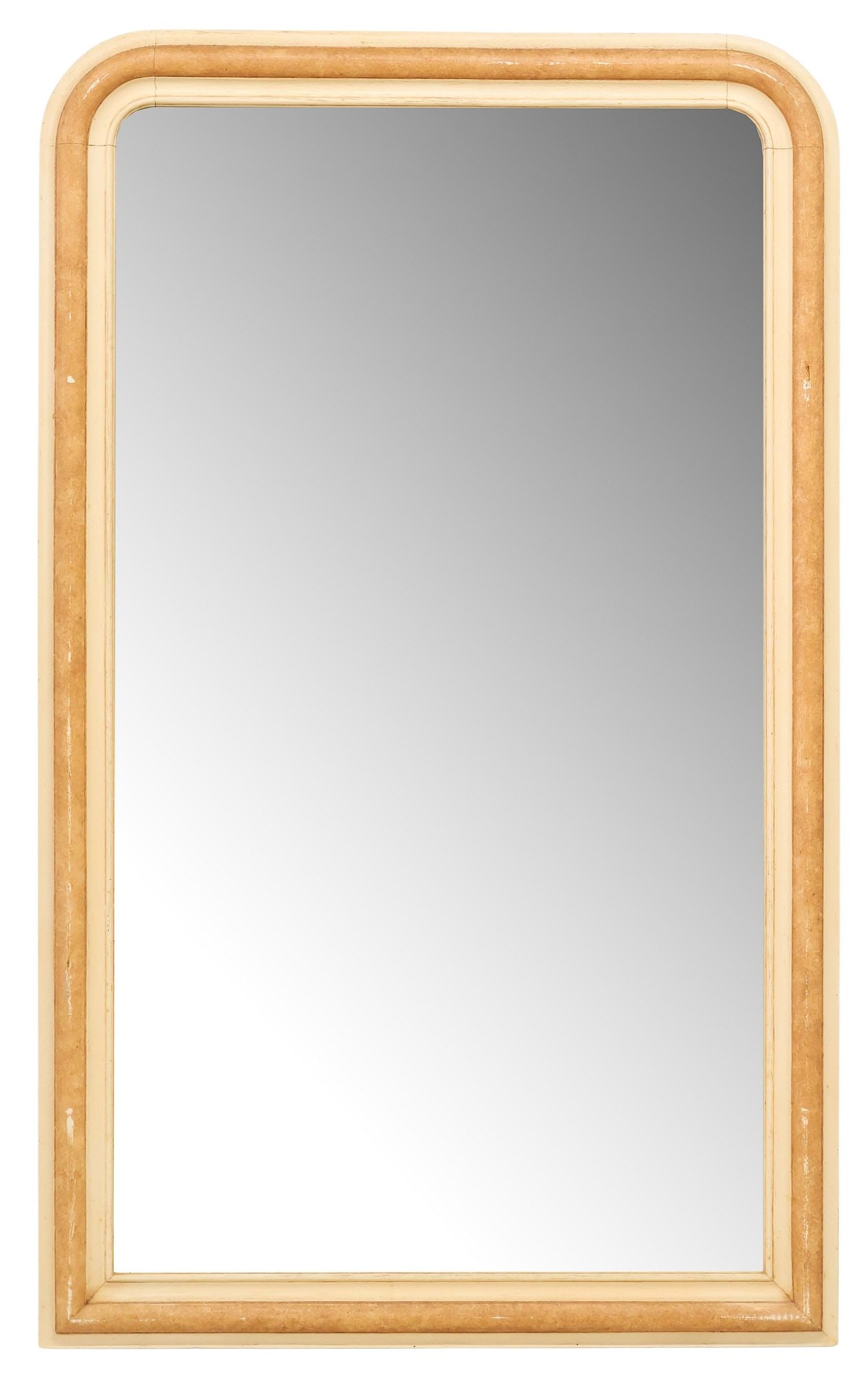 FRENCH LOUIS PHILIPPE STYLE PAINT-DECORATED MIRROR (1 of 3)