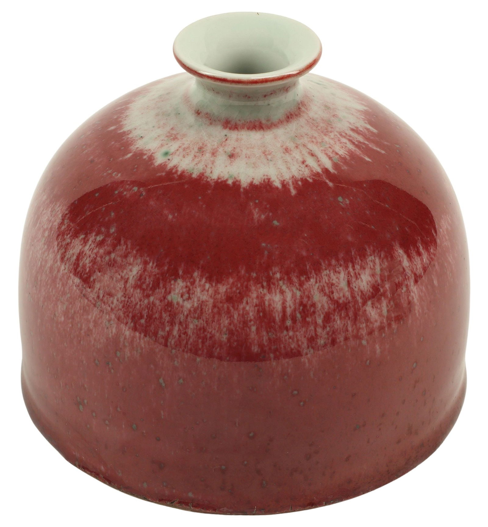 CHINESE PEACHBLOOM-GLAZED BEEHIVE WATER COUPE (1 of 4)