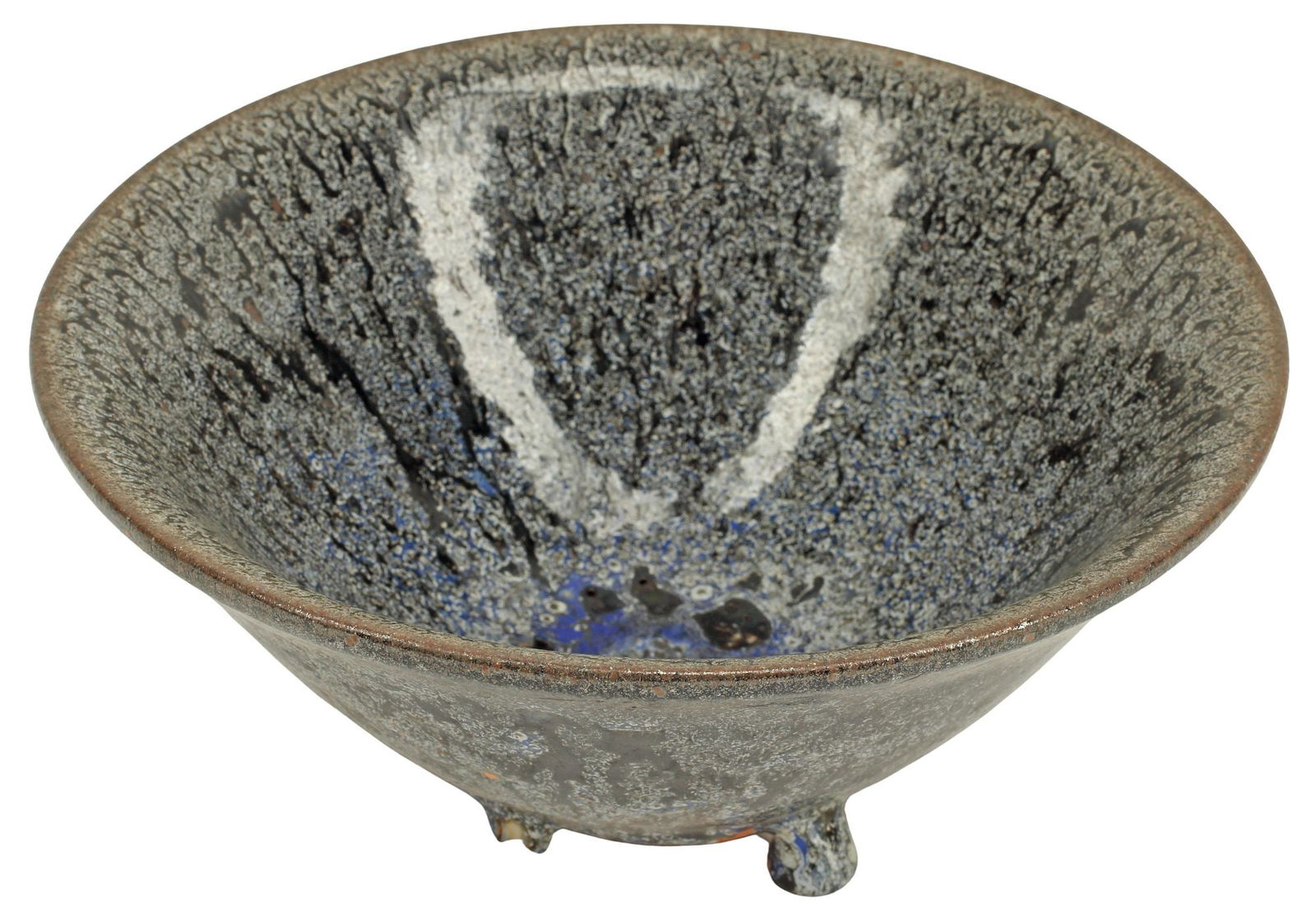 CHINESE GUAN STYLE MOTTLED BLUE GLAZE BOWL (1 of 4)