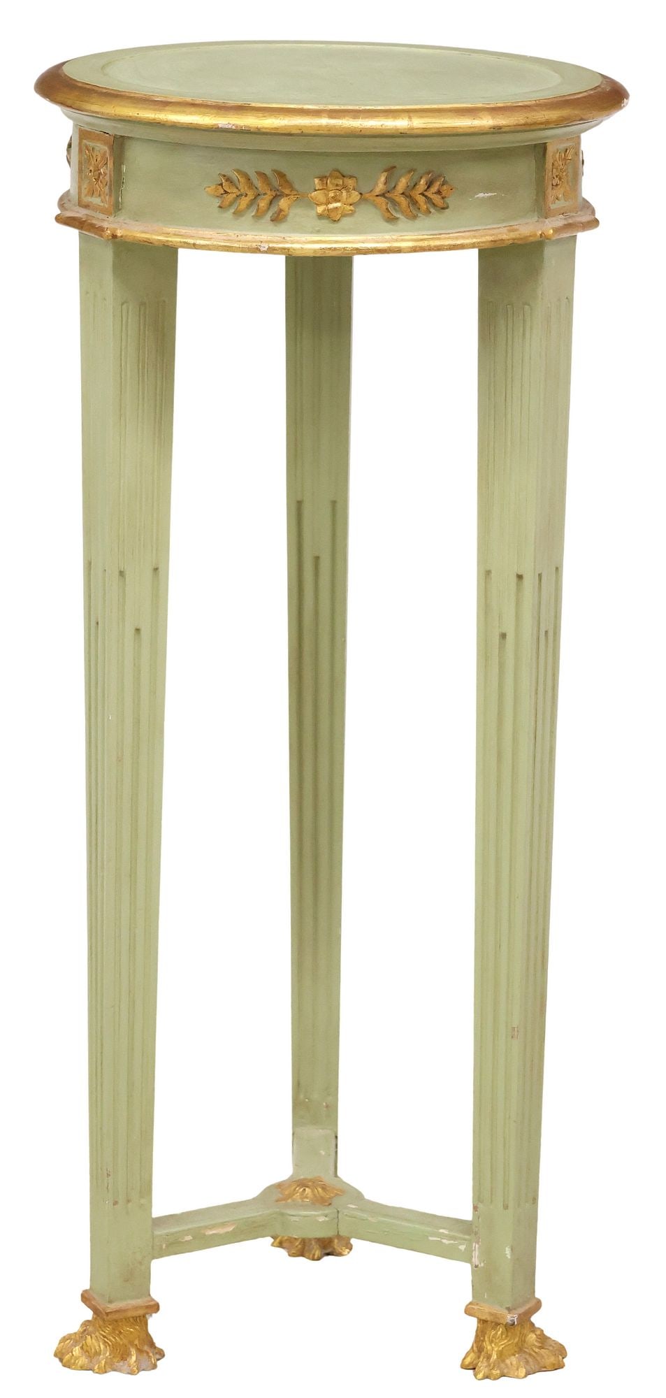 FRENCH PARCEL-GILT & PAINTED PEDESTAL PLANT STAND (1 of 3)
