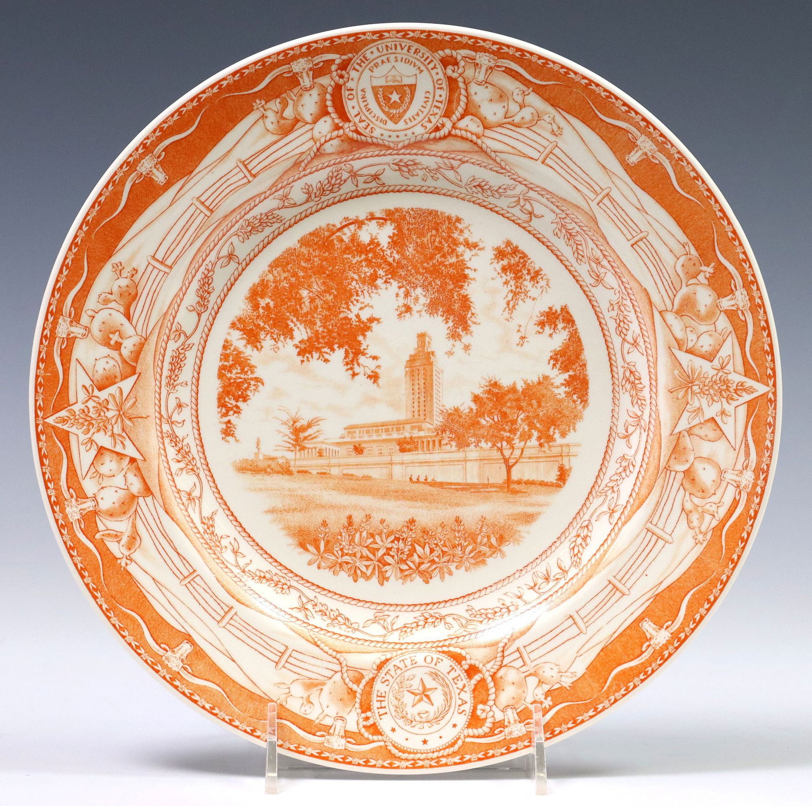 WEDGWOOD UT 'NEW ADMINISTRATION BUILDING' COMMEMORATIVE PLATE (1 of 5)