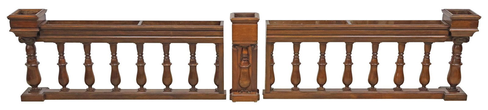 ARCHITECTURAL WALNUT JARDINIERE BALUSTRADE (1 of 9)