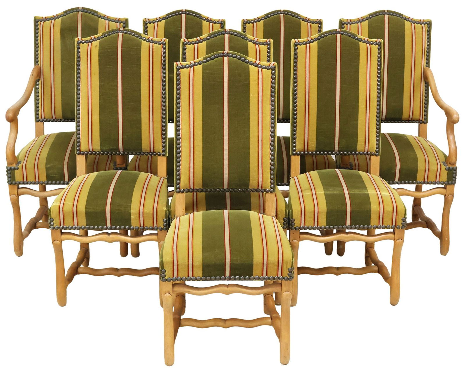 (8) FRENCH LOUIS XIV STYLE HIGHBACK DINING CHAIRS (1 of 3)