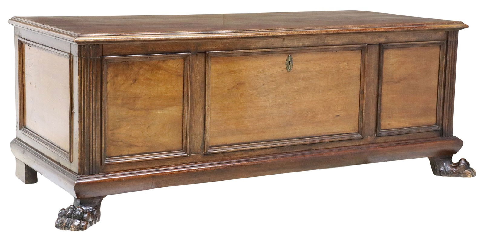 LARGE ITALIAN CARVED WALNUT CASSONE CELLARETTE (1 of 6)