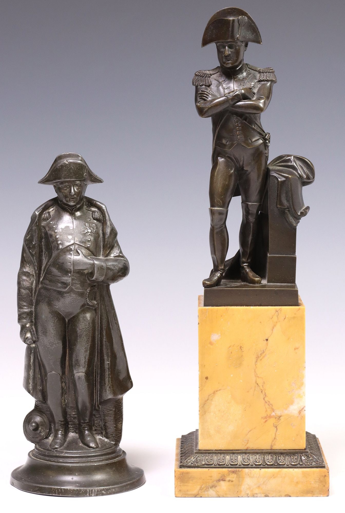 (2) PATINATED BRONZE & SPELTER SCULPTURES OF NAPOLEON BONAPARTE (1 of 5)