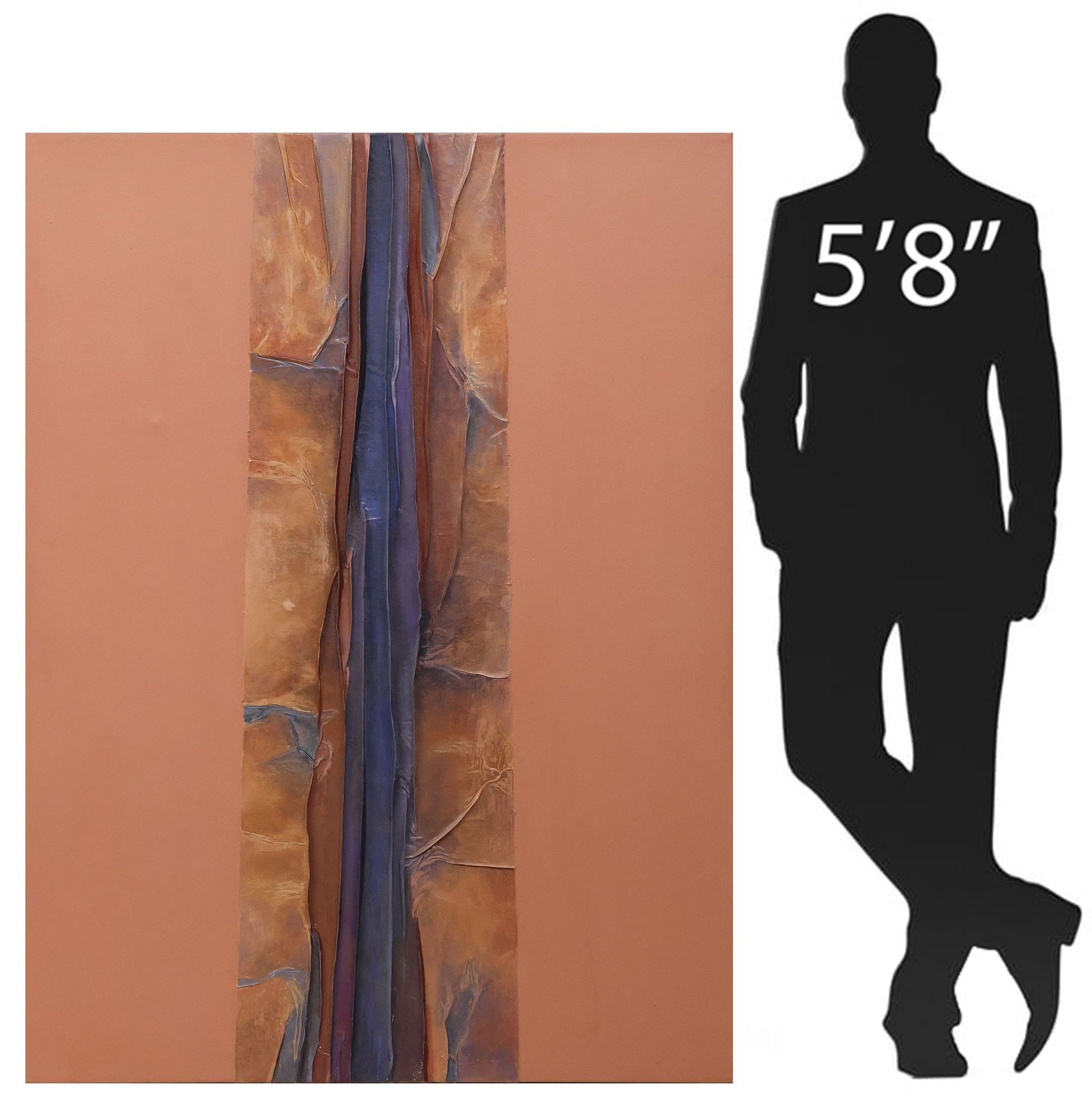 VERA SIMONS (1920-2012) ABSTRACT PAINTING 'TRAJECTORY XVII,' 60" X 45" (1 of 4)