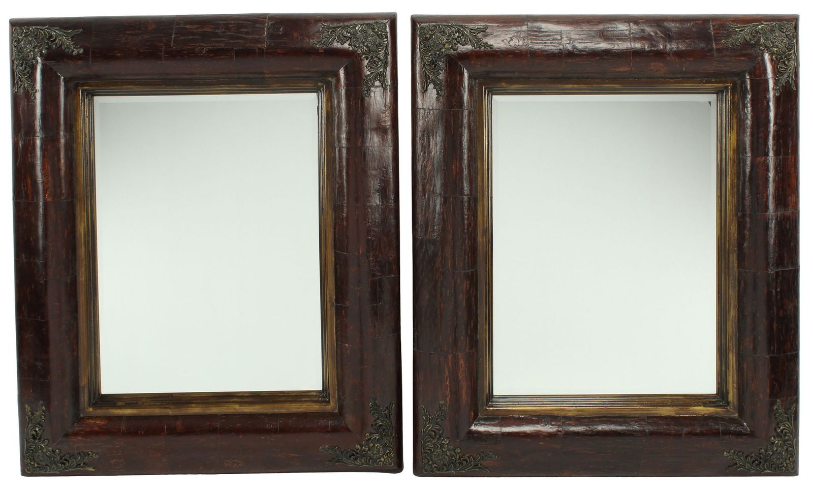 (2) PORTUGUESE STYLE RECTANGULAR WALL MIRRORS (1 of 4)