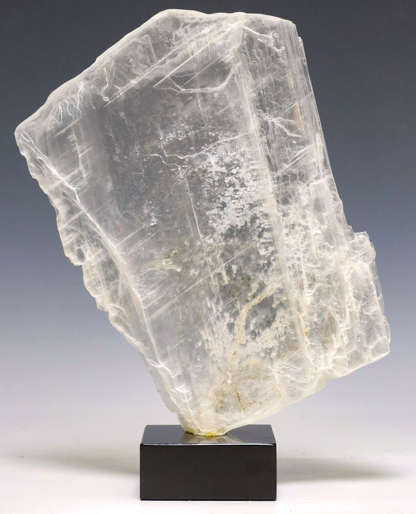 GEOLOGICAL WINDOWPANE SELENITE SPECIMEN ON BASE (1 of 4)