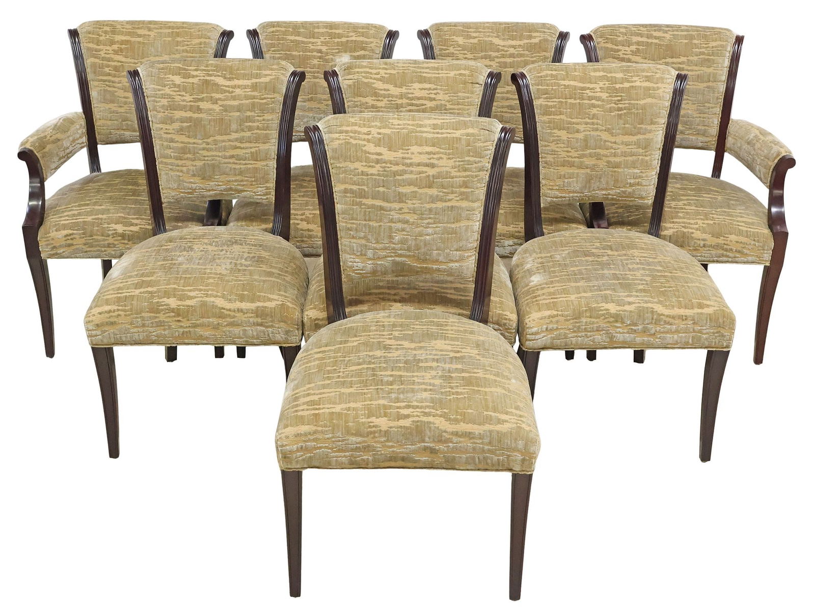 (8) BARBARA BARRY FOR BAKER REGENCY STYLE DINING CHAIRS (1 of 3)