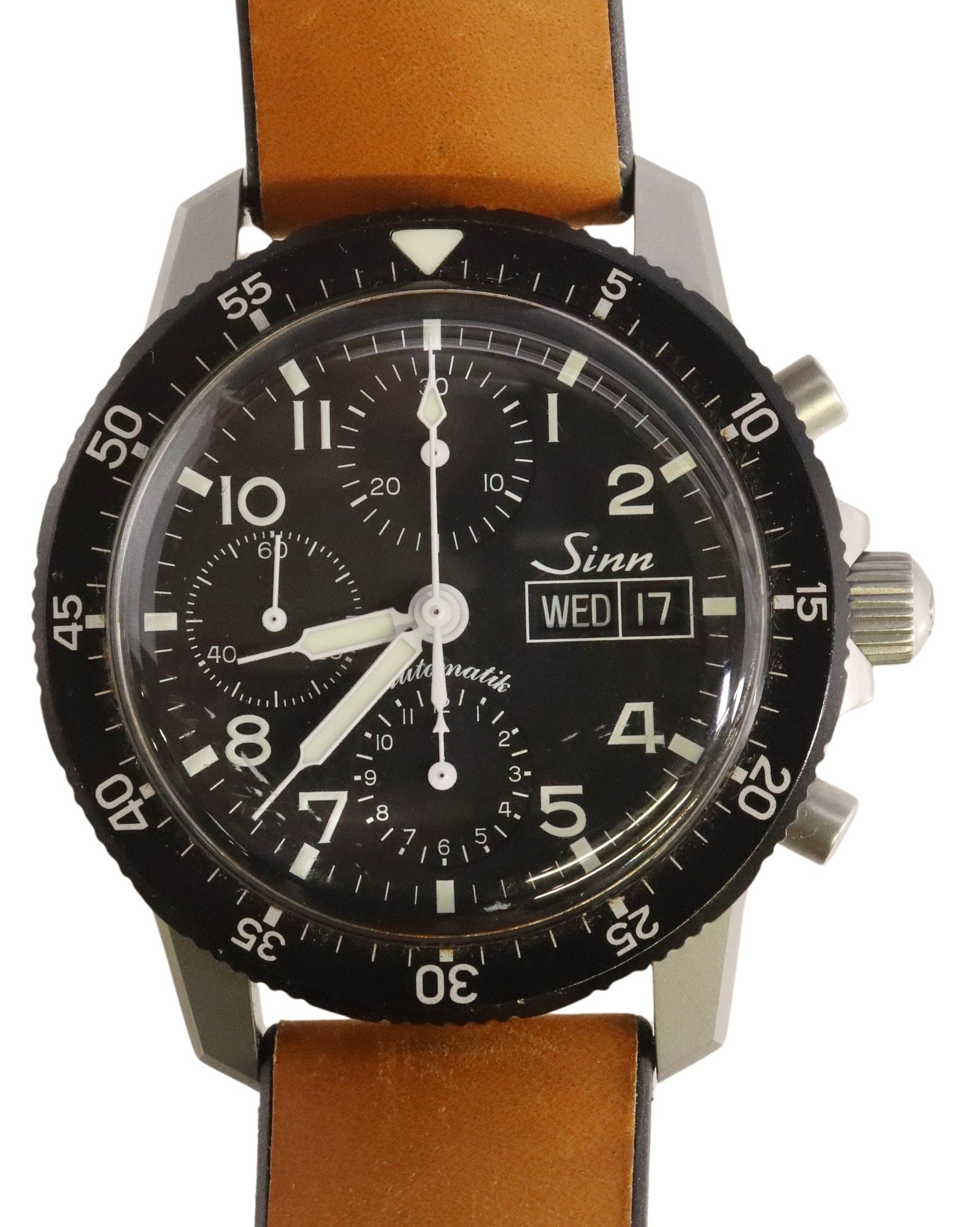 SINN 103-ST PILOT'S CHRONOGRAPH AUTOMATIC STAINLESS STEEL WATCH (1 of 7)