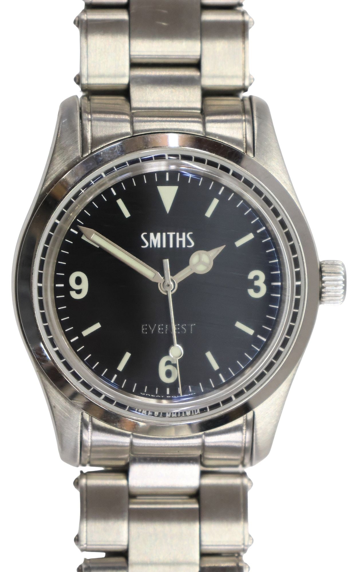 SMITHS EVEREST PRS-25 BLACK DIAL AUTOMATIC WATCH (1 of 7)