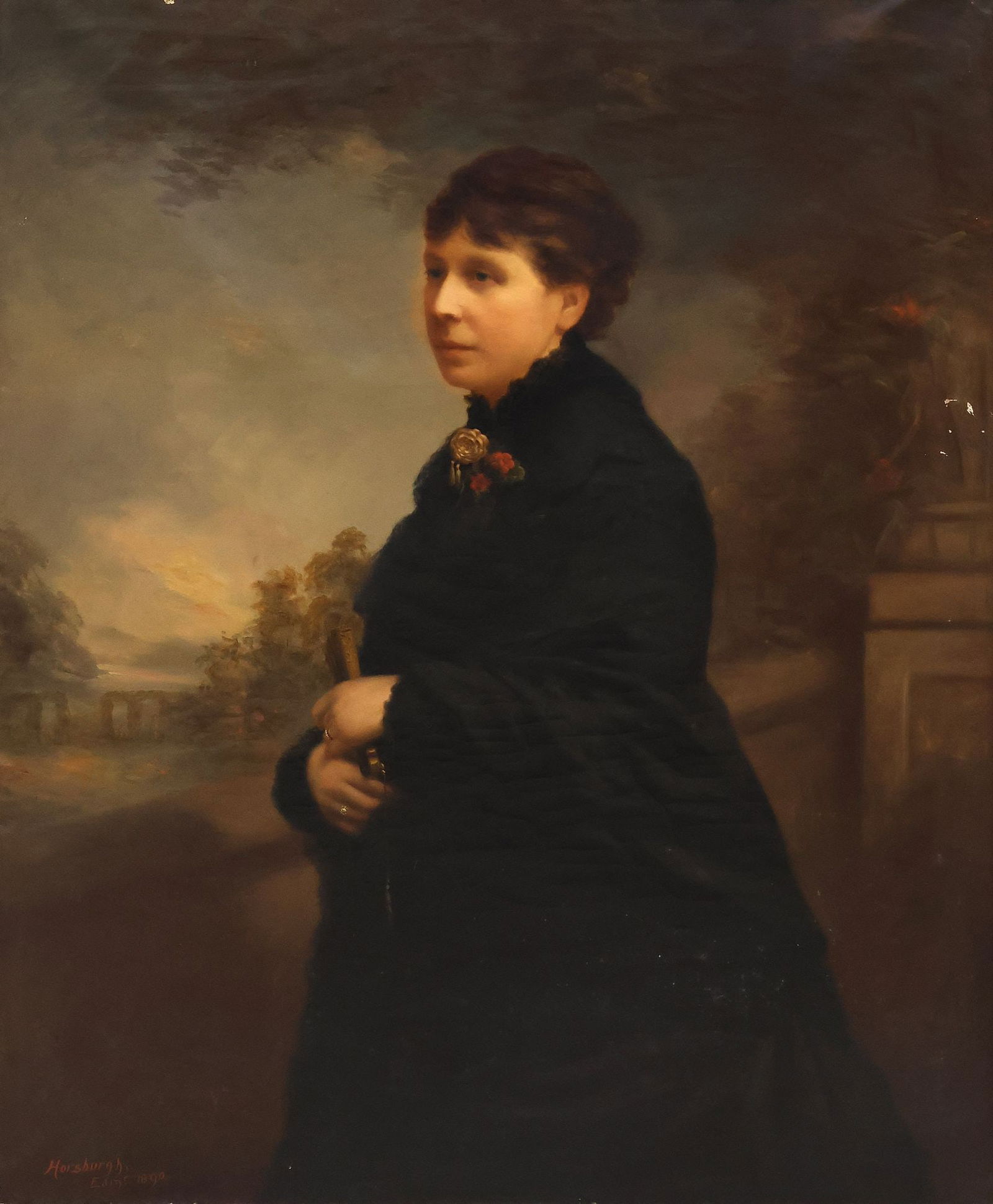 JOHN HORSBURGH (1835-1924) PORTRAIT OF A VICTORIAN LADY (1 of 5)