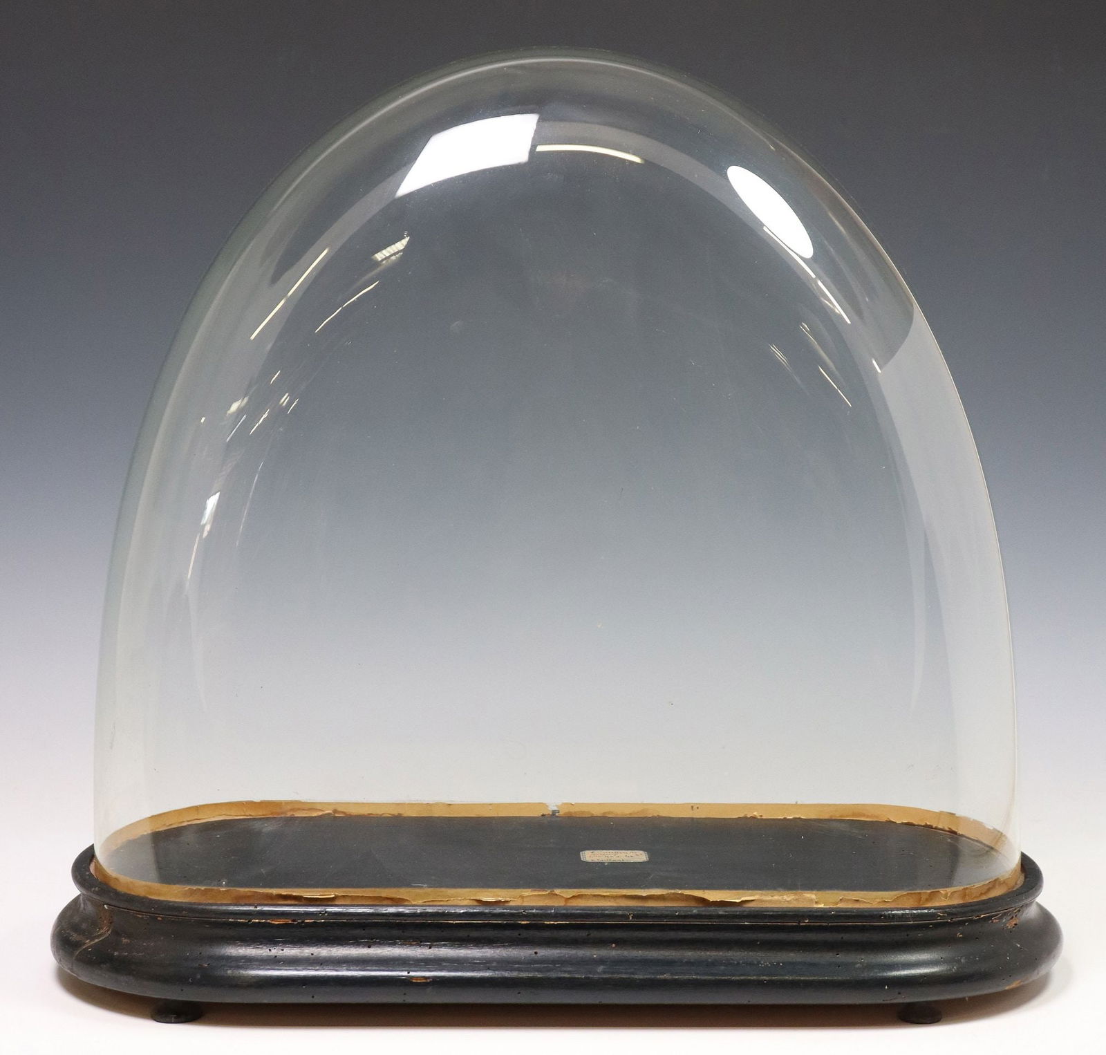 LARGE VICTORIAN GLASS CLOCK DOME OR CLOCHE (1 of 4)