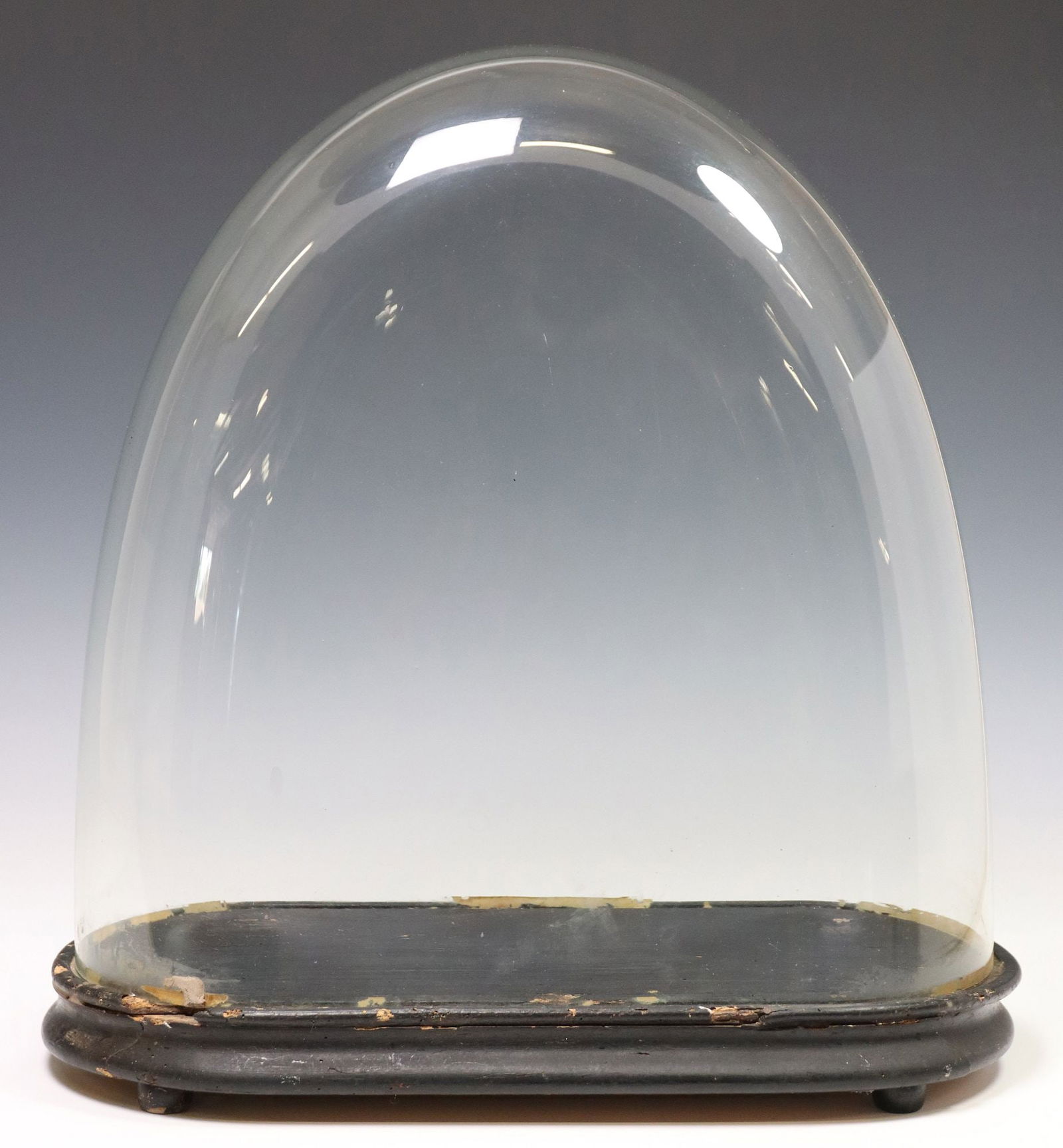 LARGE VICTORIAN GLASS CLOCK DOME OR CLOCHE (1 of 3)