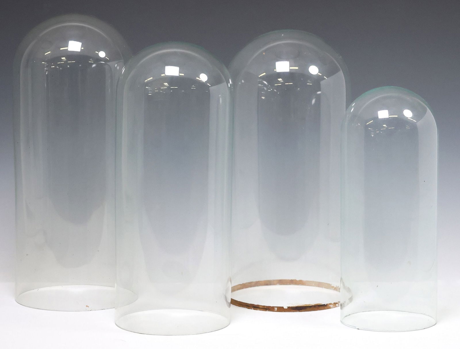 (4) GLASS DISPLAY DOMES OR CLOCHES (1 of 2)
