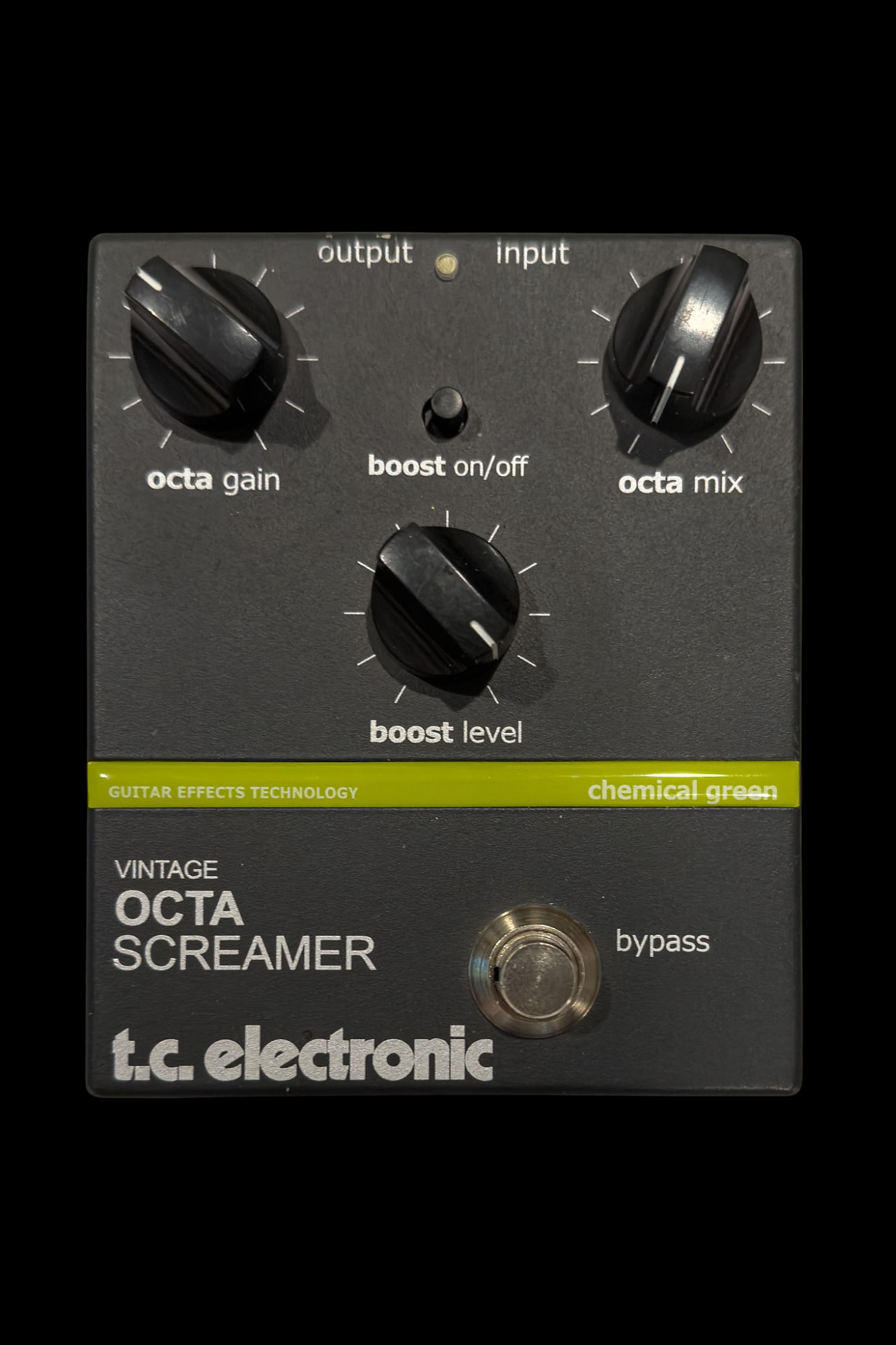 1990'S TC ELECTRONICS VINTAGE OCTASCREAMER: T.C. Electronics Vintage Octascreamer (c.1990's) guitar effects pedal. Tested-working. 0.8lbs.