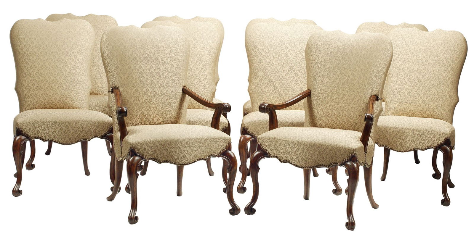 (10) THERIEN STUDIO WORKSHOPS BAROQUE STYLE 'VOLUTE' DINING CHAIRS (1 of 7)