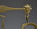 53: VINTAGE BRASS DOUBLE BALANCE SCALE FIGURAL MASKS - 5
