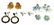 423: VINTAGE COSTUME JEWELRY, WEISS, CORO, ART, SINGED - 5