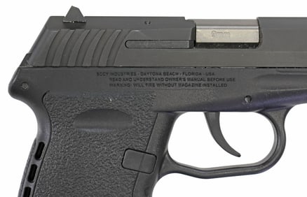 SCCY MODEL CPX-2 PISTOL, 9MM, 4 SPARE MAGS
