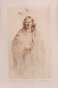 JOSEPH HENRY SHARP (1859-1953) ETCHING 'LITTLE BEAVER'