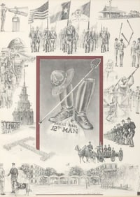 BENJAMIN KNOX (B.1968) TEXAS A&M PRINT 'FOUNDERS OF TRADITION'