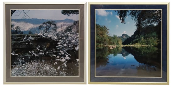 (2) HOYT SPENCE PHOTOGRAPHS JOSHUA TREE & SHAWNEE CATHEDRAL