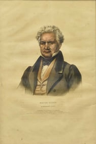 MAJOR RIDGE LITHOGRAPH INDIAN TRIBES OF NORTH AMERICA