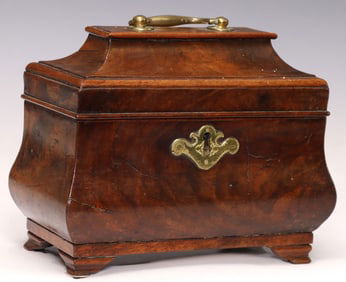 ENGLISH GEORGIAN PERIOD FITTED TABLE BOX / TEA CADDY