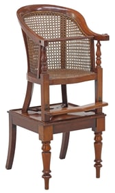 VICTORIAN MAHOGANY CHILD'S HIGHCHAIR