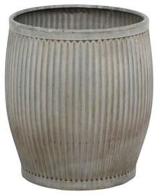 ENGLISH GALVANIZED STEEL DOLLY BUCKET / WASHTUB