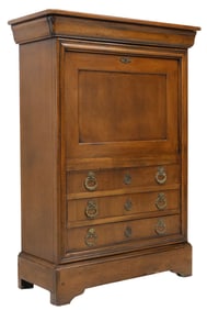 FRENCH LOUIS PHILIPPE PERIOD MAHOGANY SECRETAIRE A ABATTANT