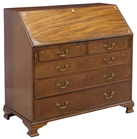 ENGLISH GEORGE III INLAID MAHOGANY BUREAU