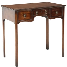 ENGLISH GEORGIAN PERIOD MAHOGANY LOWBOY /  HALL TABLE